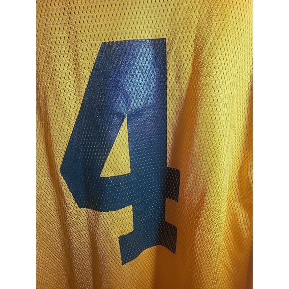 Brett Favre #4 Green Bay Packers Reebok  Football Jersey Men's Medium Yellow - Picture 3 of 8